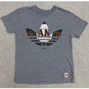 San Francisco Giants Logo inside Adidas Logo Collab Rare T-Shirt